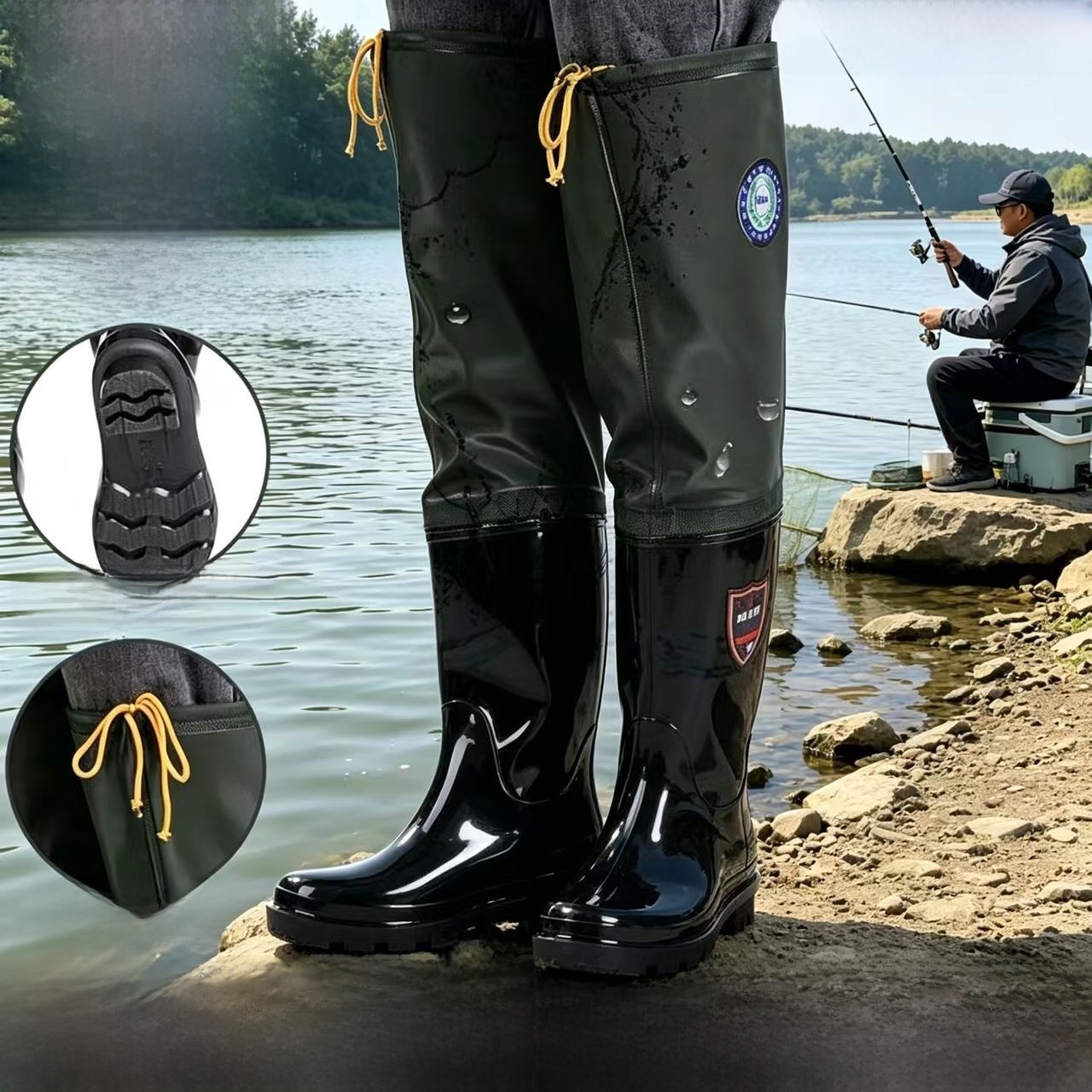 Fishing Pants Waterproof - Sepatu Bot Hujan Setinggi Lutut yang