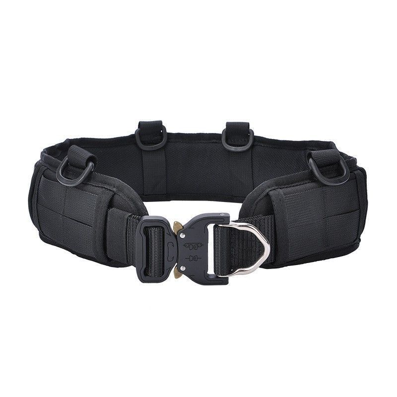 Fishing Belt - Sabuk Taktis Berbahan Empuk Warna Hitam,