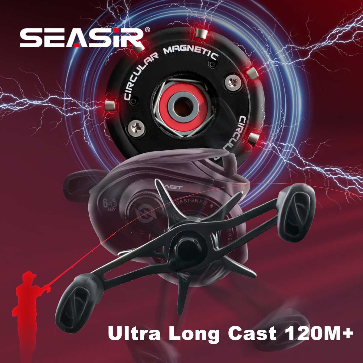 Reel Baitcasting SEASIR CAST-X - Abu Garcia Reel Max ulasan dan harga
