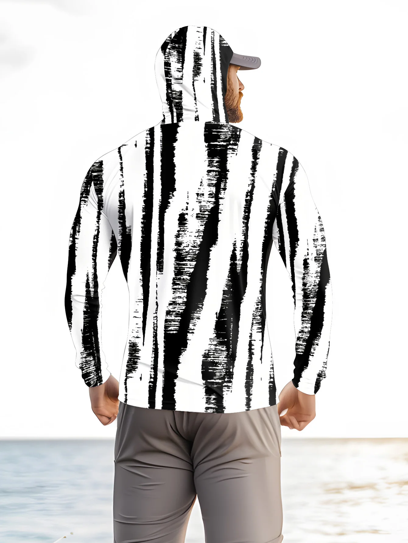 Hoodie Pancing Pria dengan Mot - Fishing Hoodie ulasan dan harga