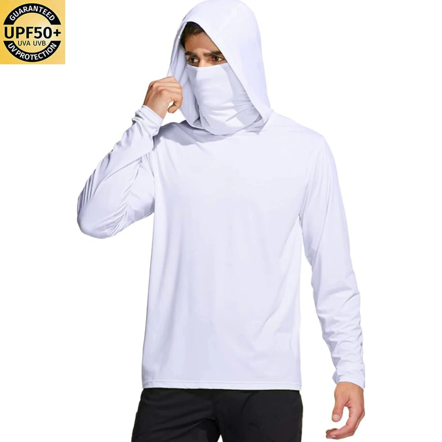 Kemeja Pancing Pria Berwarna S - Fishing Mask Sun Protection ulasan dan harga