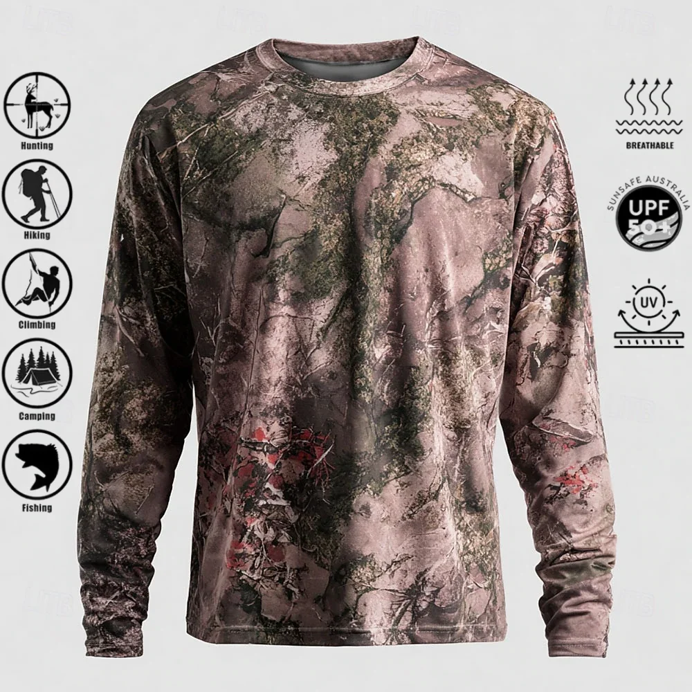 Kaos Lengan Panjang Pria, Baha - Fishing Shirt Uv Protection ulasan dan harga